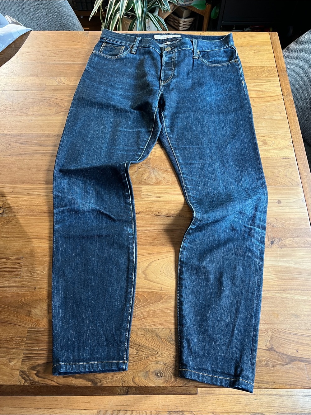 Burberry Brit salvage denim Dark Blue relaxed skinny Leg Jeans